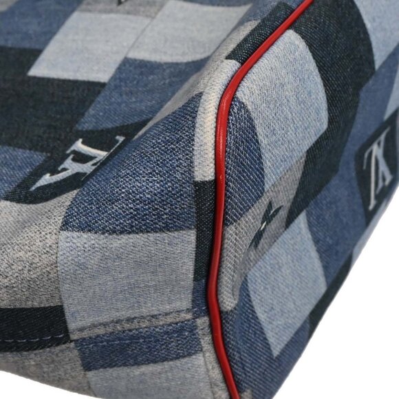 Louis Vuitton Monogram Denim Neverfull MM Shoulder Tote Bag M44981 AR5109 177612 - Picture 3 of 10